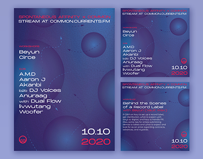 Spontaneous Affinity x COMMON Event Posters (2020)