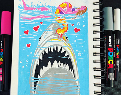 Uno squalo innamorato. A shark in love