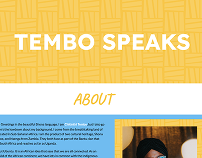 Tembo Speaks Website