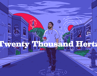 Twenty Thousand Hertz Podcast Banner Illustrations
