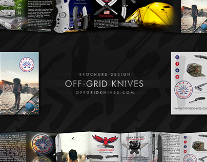 Off-Grid Knives Brochure and Catalog Design
