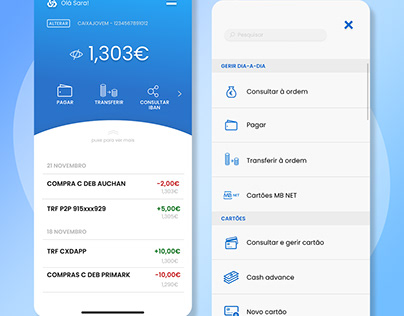 CGD bank app (concept) - UI/UX Design