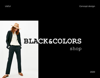 BLACK&COLORS — online store concept