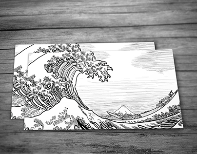 Recreation of The Great Wave off Kanagawa
