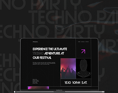 Techno party website