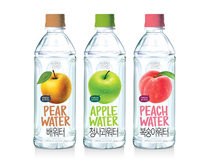 Fruits flavor water packaging