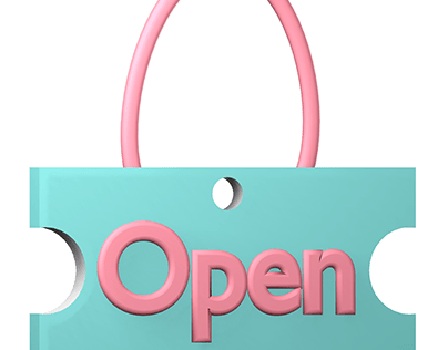 3d icon open