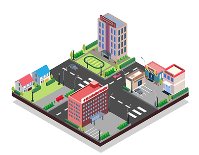 ISOMETRIC DESIGN PROJECT INFRASTRUCTURE