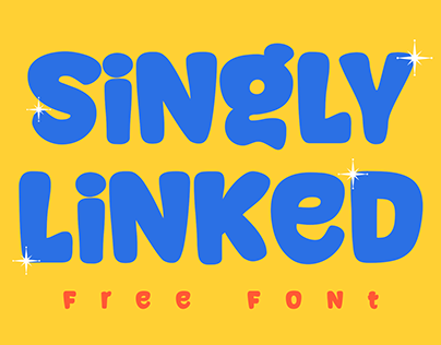 FREE Commercial Use Font | Singly Linked