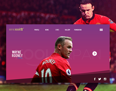 Wayne Rooney : Web Design