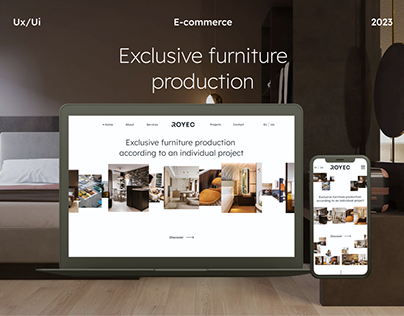 Custom furniture production | website
