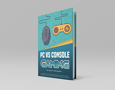 "Pc vs Console Gaming" Book Cover design
