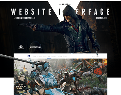 Ubisoft Website Interface