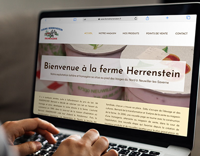 Conception Web Site vitrine Ferme Fromagere