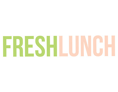 Graphic design identity for a lunch café FreshLunch