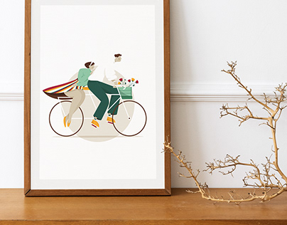 bicycle illustrations