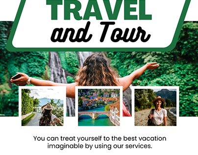 Green and White Modern Travel and Tour Instagram Post
