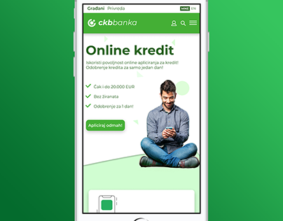 CKB Bank Mobile Web Design