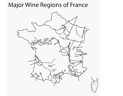 French Wine Region Coloring