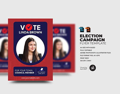 Election Campaign Flyer Template