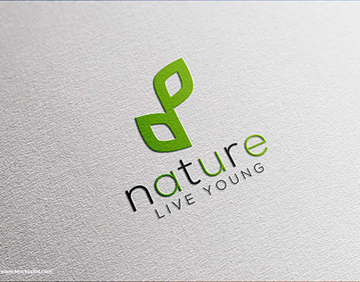 Natural Logo Mockup Free Download