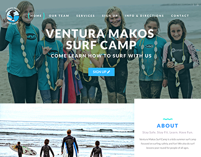 Makos Surf Camp | Web Design