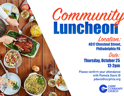 Community Luncheon ad