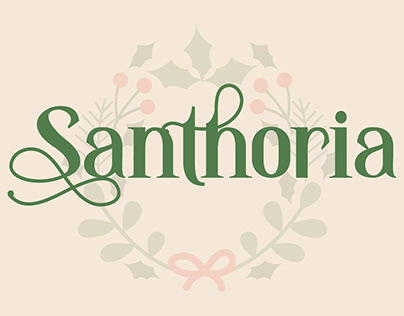 Santhoria Christmas Font