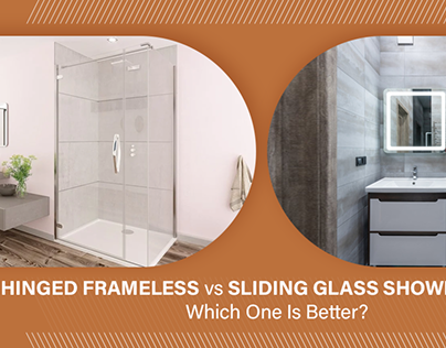 Hinged Frameless vs Sliding Glass Shower Doors