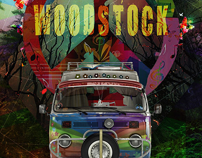 Woodstock Festivali afiş denemesi
