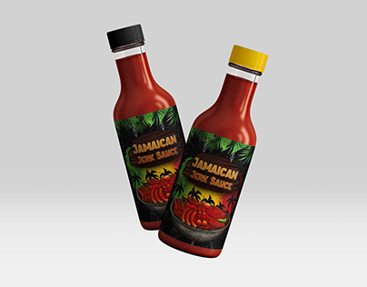 Hot jamaican Sauce Packaging Design
