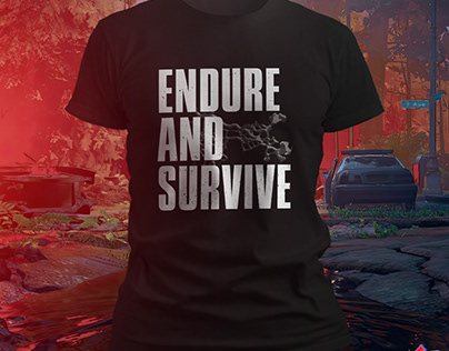 Power Up Prints - Endure and Survive T-Shirt Post