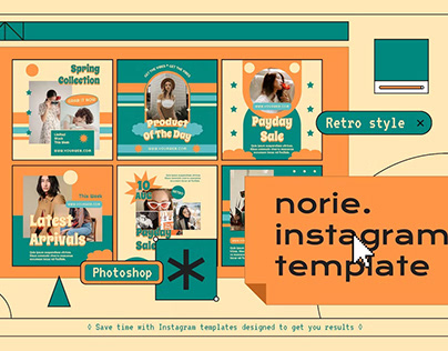 Norie Instagram Post & Stories Template