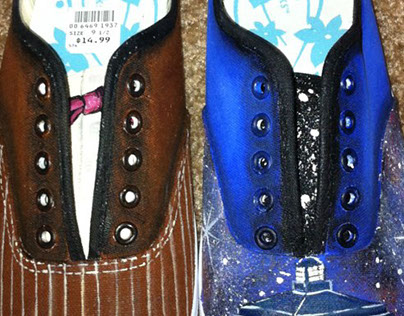 Dr. Who Custom Shoes