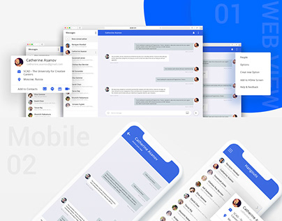 Google hangout Chat (UX/UI & App Design)