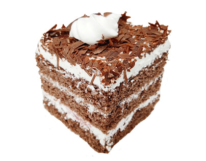 Chocolate Cake with Vanila flavoured Ice Cream