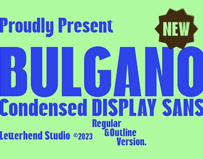 Bulgano - Condensed Display Font