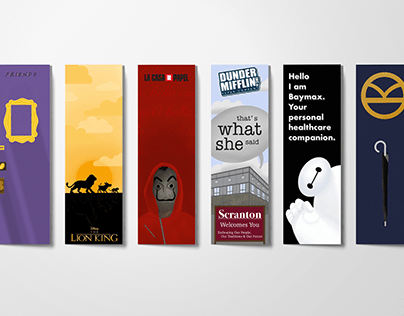 Bookmarkers from popular movies and series