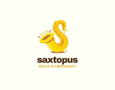 saxtopus logo combination