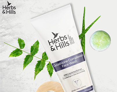 Herbs and hill’s glutathione face wash
