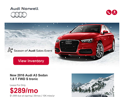 Audi Norwell Email Blast With Animated gif