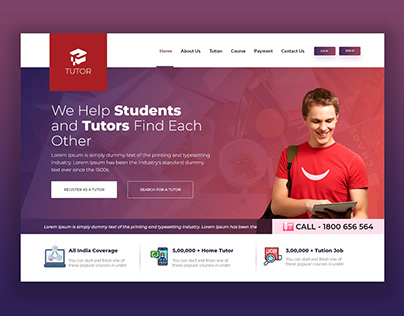 Education Website UI Design