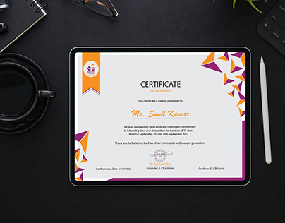 Certificate & Award Design