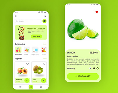 Fruit App design