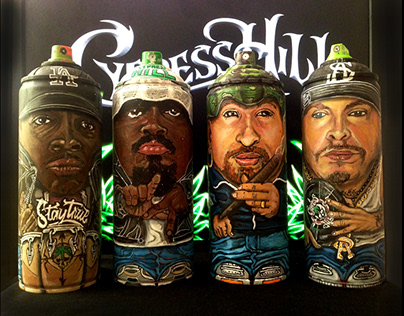Acrylic painting of CYPRESS HILL