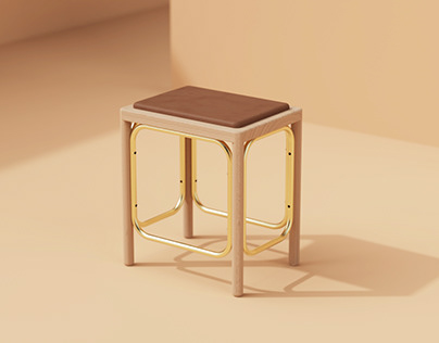 Re-rattan stool