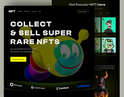 Project thumbnail - NFT Landing Page Design