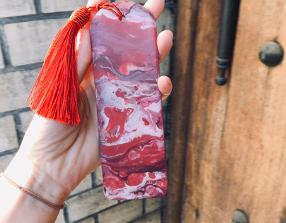 Bookmark acrylic Pouring resin