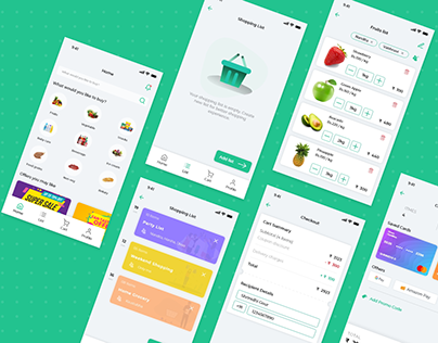 Grocery Shopping App Design