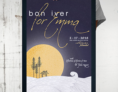 Bon Iver Gig Poster